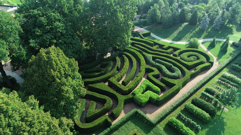 The Morton Arboretum's Maze Garden. image